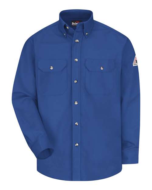 Bulwark Men's Tall Dress Uniform Shirt - Excel FR ComforTouch 7 oz.