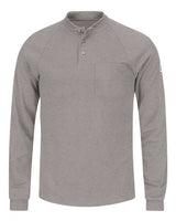 Bulwark Men's Long Sleeve Henley Shirt - CoolTouch 2