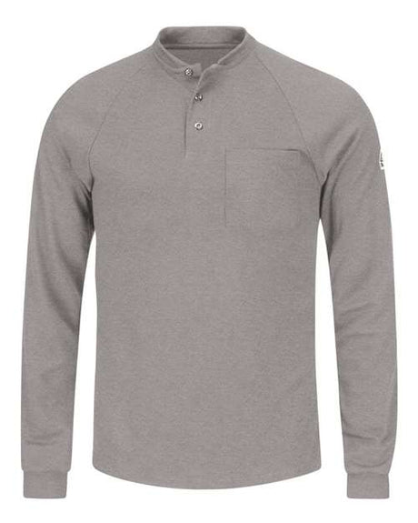 Bulwark Men's Long Sleeve Henley Shirt - CoolTouch 2