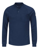 Bulwark Men's Long Sleeve Henley Shirt - CoolTouch 2