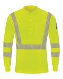 Hi-Visibility Lightweight Long Sleeve Henley - Tall Sizes