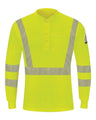 Hi-Visibility Lightweight Long Sleeve Henley - Tall Sizes