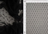 Polka Dot Lace Solid Fabric 90 Nylon 10 Spandex Soft Stretch 58/60 Inches Wide