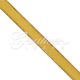 3/8" Satin With Gold Edge Ribbon- 50 Yards (Antique Gold)