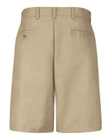 Cotton Casual Plain Front Shorts - Extended Sizes