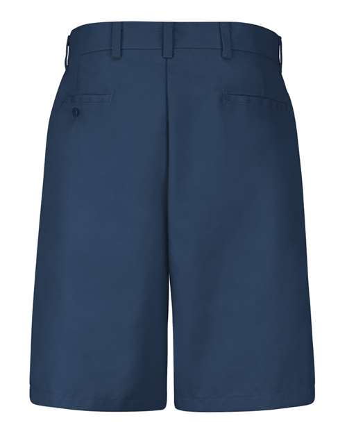Men's Extended Sizes Cotton Casual Plain Front Shorts