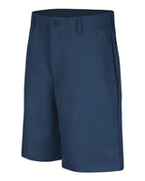 Cotton Casual Plain Front Shorts - Extended Sizes