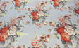 Waverly Nora Nectar Linen Rayon Fabric - Nectar Orange Floral, 54/55" Width (1 Yard)