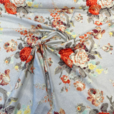 Waverly Nora Nectar Linen Rayon Fabric - Nectar Orange Floral, 54/55" Width (1 Yard)