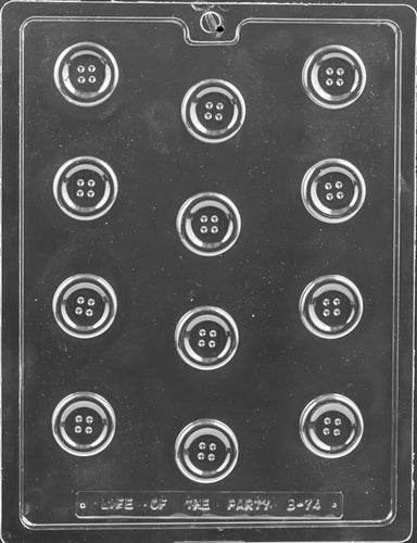 Bite Sized Buttons Chocolate Mold - LPB074