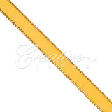3/8" Satin With Gold Edge Ribbon- 50 Yards (Light Gold)