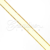 3/8" Satin With Gold Edge Ribbon- 50 Yards (Baby Maize)