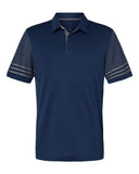 Adidas® Striped Sleeve Polo