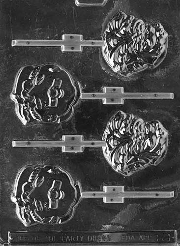 Mr. And Mrs. Claus Heads Lolly Chocolate Mold