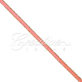 1/8" Satin With Gold Edge Ribbon - 50 Yards (Coral)