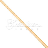 1/8" Satin With Gold Edge Ribbon - 50 Yards (Peach)