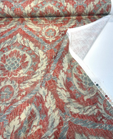 French Quarters Cotton Fabric - Rouge Red Damask, 54" Width (1 Yard)