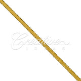1/8" Satin With Gold Edge Ribbon - 50 Yards (Antique Gold)