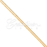 1/8" Satin With Gold Edge Ribbon - 50 Yards (Light Peach)