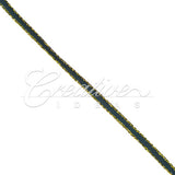1/8" Satin With Gold Edge Ribbon - 50 Yards (Hunter Green)