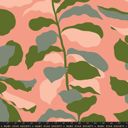 Cotton Wideback Fabric 108" Calathea Light Melon