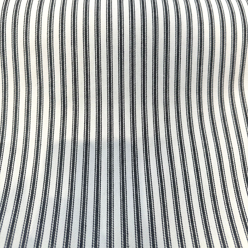 Waverly Classic Ticking Cotton Fabric - Black Classic Ticking Stripe, 54" Width (1 Yard)