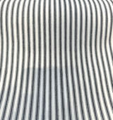 Waverly Classic Ticking Cotton Fabric - Black Classic Ticking Stripe, 54" Width (1 Yard)