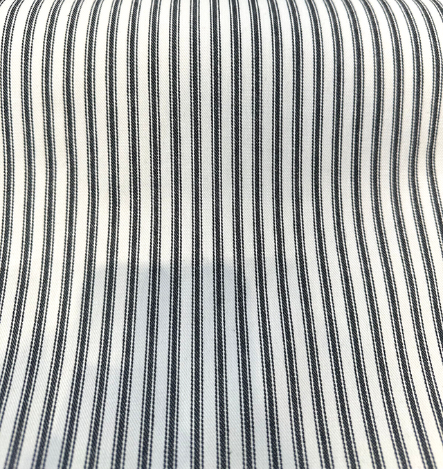 Waverly Classic Ticking Cotton Fabric - Black Classic Ticking Stripe, 54" Width (1 Yard)