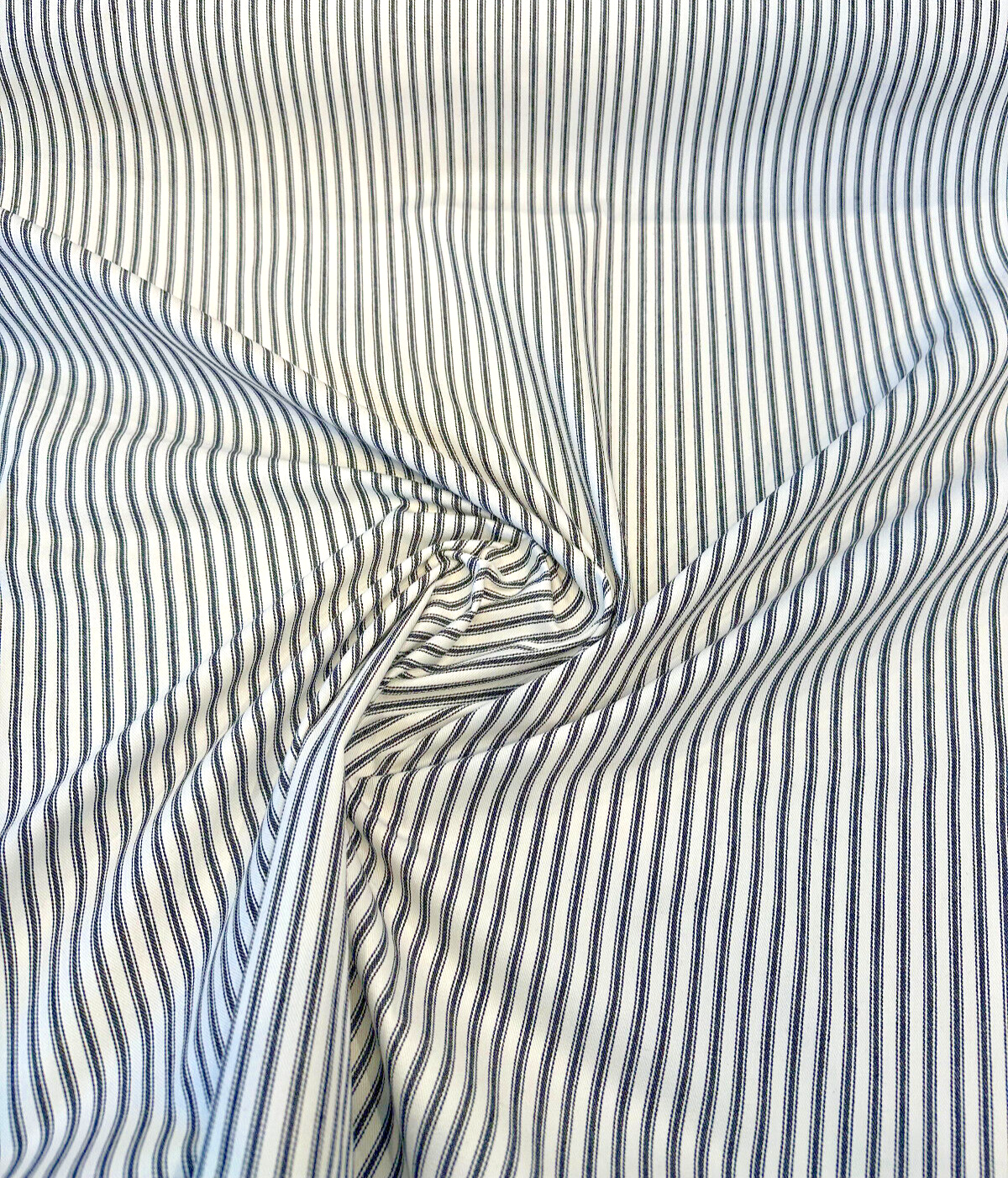 Waverly Classic Ticking Cotton Fabric - Black Classic Ticking Stripe, 54" Width (1 Yard)