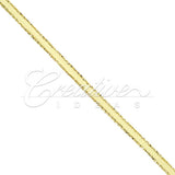 1/8" Satin With Gold Edge Ribbon - 50 Yards (Canary)