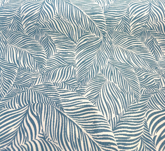 Adventure Tropical Sunbrella Fabric - Cerulean Blue, Reversible, 56" Width (1 Yard)