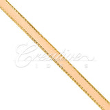 1/4" Satin With Gold Edge Ribbon - 50 Yards (Peach)