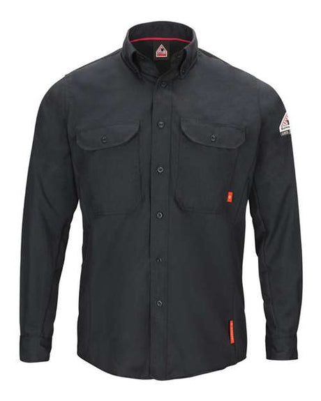 Bulwark Men's Tall iQ Series Long Sleeve Comfort Woven Lightweight Shirt