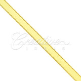 1/4" Satin With Gold Edge Ribbon - 50 Yards (Canary)