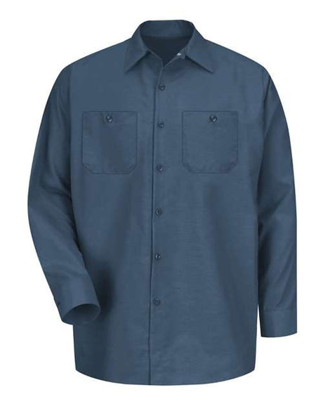 Red Kap Men's Tall Industrial Long Sleeve Work Shirt