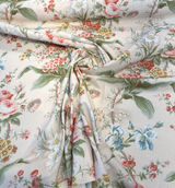 Lucinda Shell 100 Percent Cotton Fabric - Sand Floral, 55" Width (1 Yard)