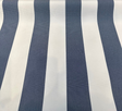 Explorer Sunbrella Acrylic Fabric - Indigo Blue And White Stripe, 54" Width (1 Yard)