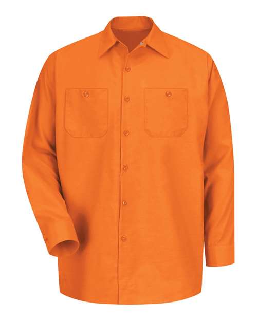 Red Kap Men's Tall Industrial Long Sleeve Work Shirt