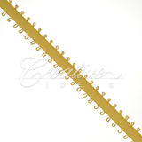 3/16" Double Face Picot Ribbon - 50 Yards (Antique Gold)