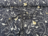Pindler Sing Song Noir Cotton Fabric - Black Bird Vine Motif, 54" Width (1 Yard)