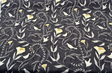 Pindler Sing Song Noir Cotton Fabric - Black Bird Vine Motif, 54" Width (1 Yard)