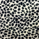 Dalmatian Dog Print Velboa Faux Fur Fabric - Beige, Pink, White, 60" Width (1 Yard)