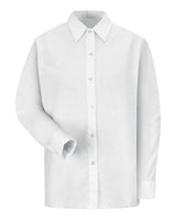 Red Kap Women's Long Sleeve Specialized Pocketless Poplin Work Shirt