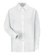 Red Kap Women's Long Sleeve Specialized Pocketless Poplin Work Shirt
