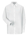 Red Kap Women's Long Sleeve Specialized Pocketless Poplin Work Shirt