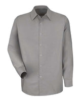 Red Kap Men's Tall Specialized Pocketless Poplin Long Sleeve Work Shirt