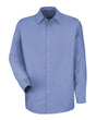 Red Kap Men's Tall Specialized Pocketless Poplin Long Sleeve Work Shirt