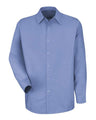 Red Kap Men's Tall Specialized Pocketless Poplin Long Sleeve Work Shirt