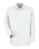 Red Kap Men's Tall Specialized Pocketless Poplin Long Sleeve Work Shirt