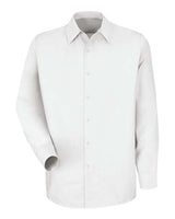 Red Kap Men's Tall Specialized Pocketless Poplin Long Sleeve Work Shirt